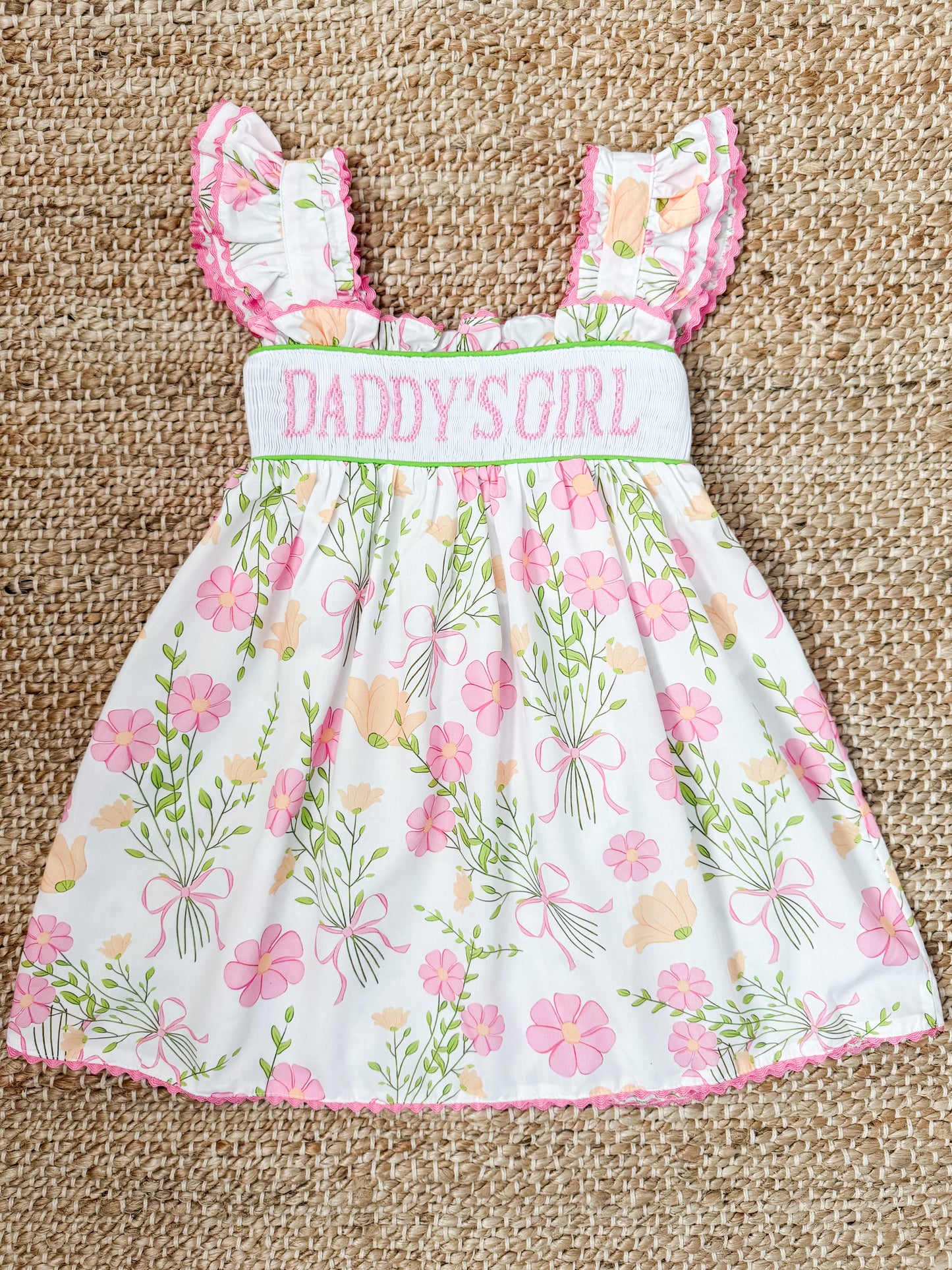 Daddy's Girl Hand Smocked Dress