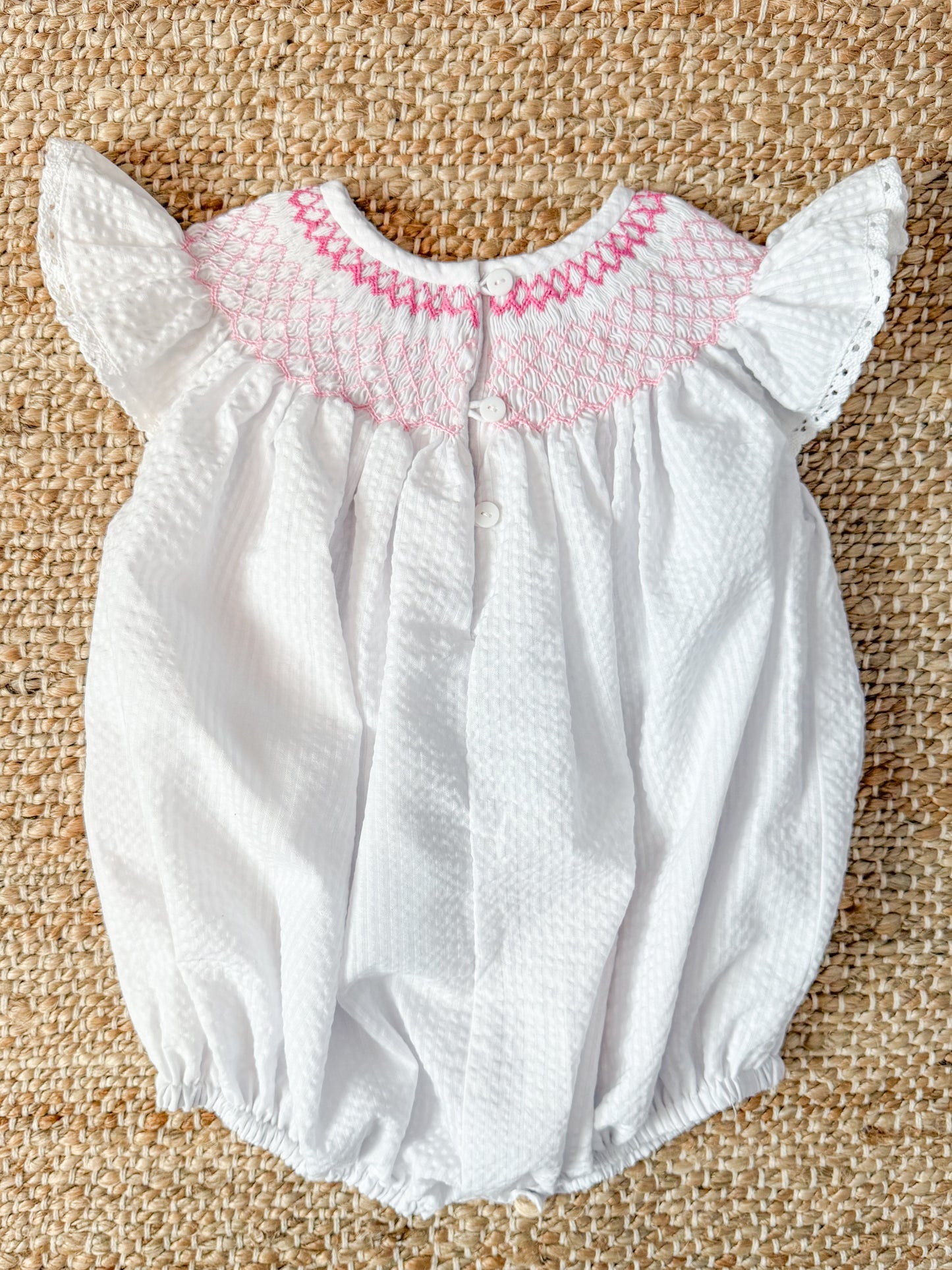 Once Upon a Time Geo Smock Bubble with Angel Sleeves