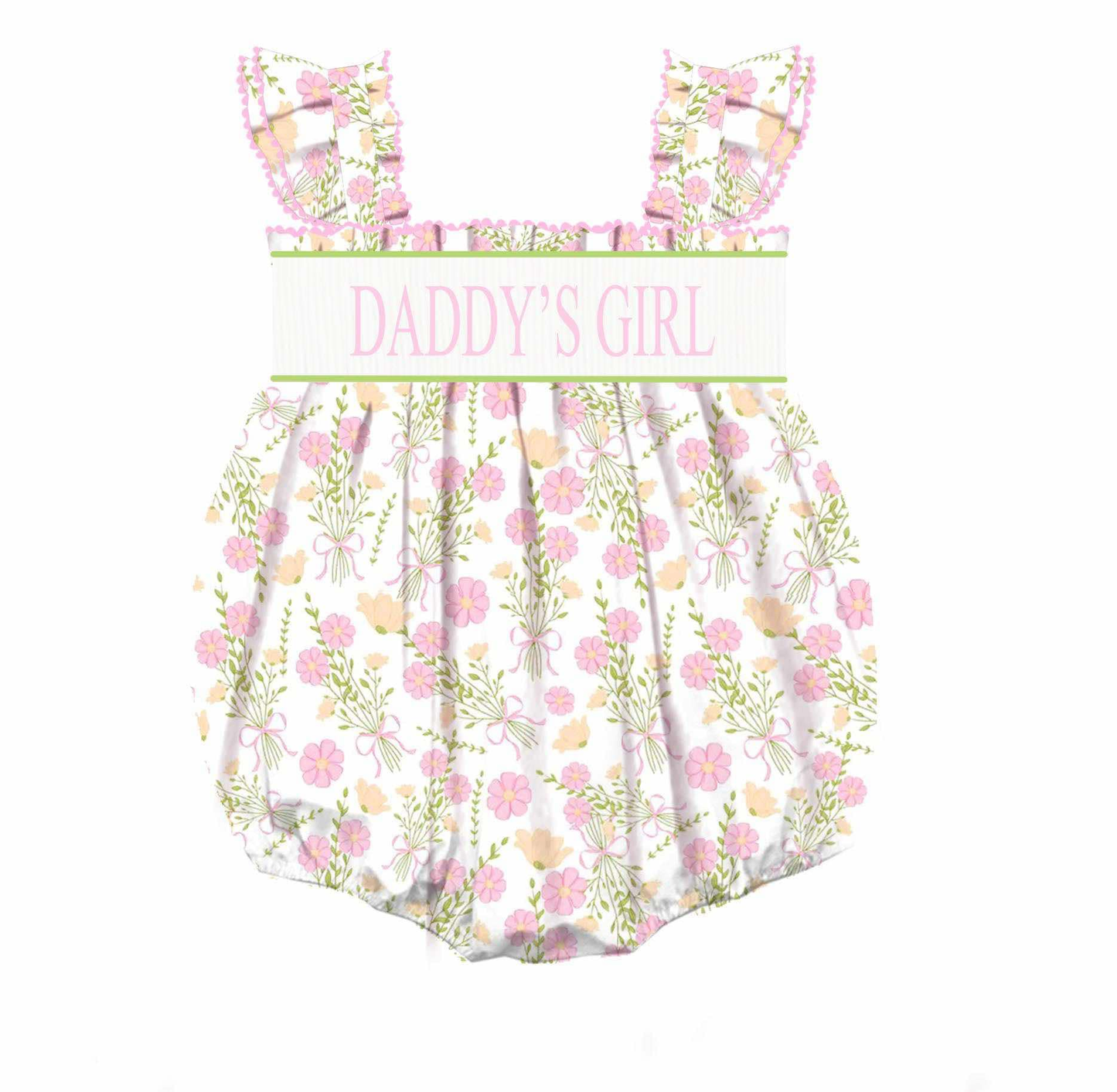 Preorder: Daddy's Girl Hand Smocked Bubble
