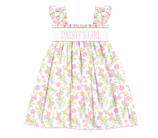 Preorder: Daddy's Girl Hand Smocked Dress