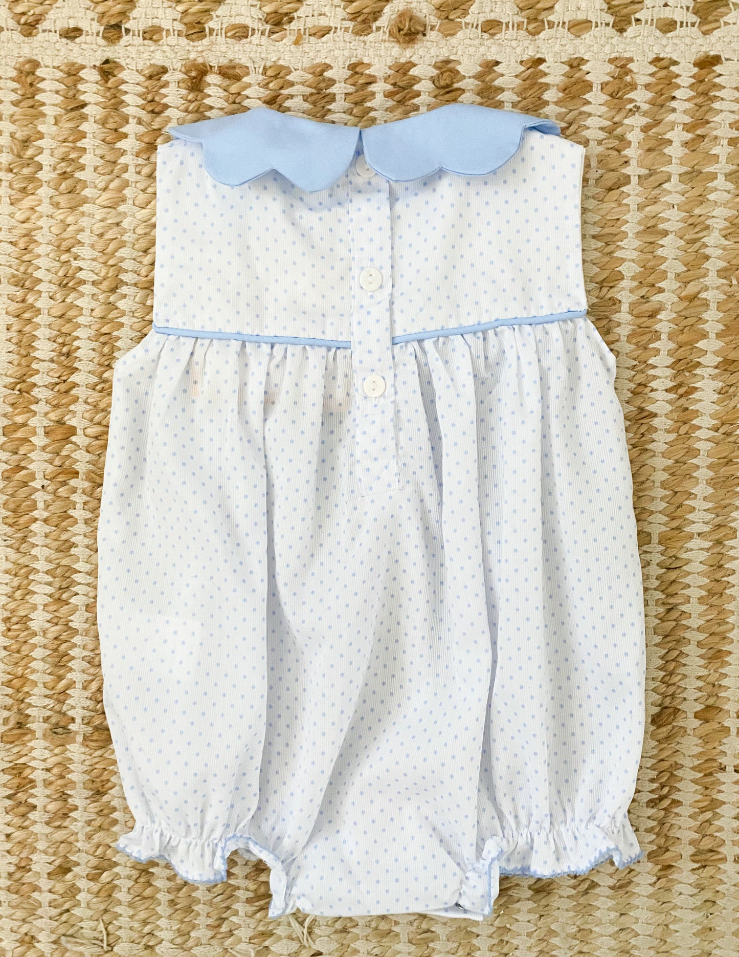 Blue Polka Dot Bubble 6M-3T