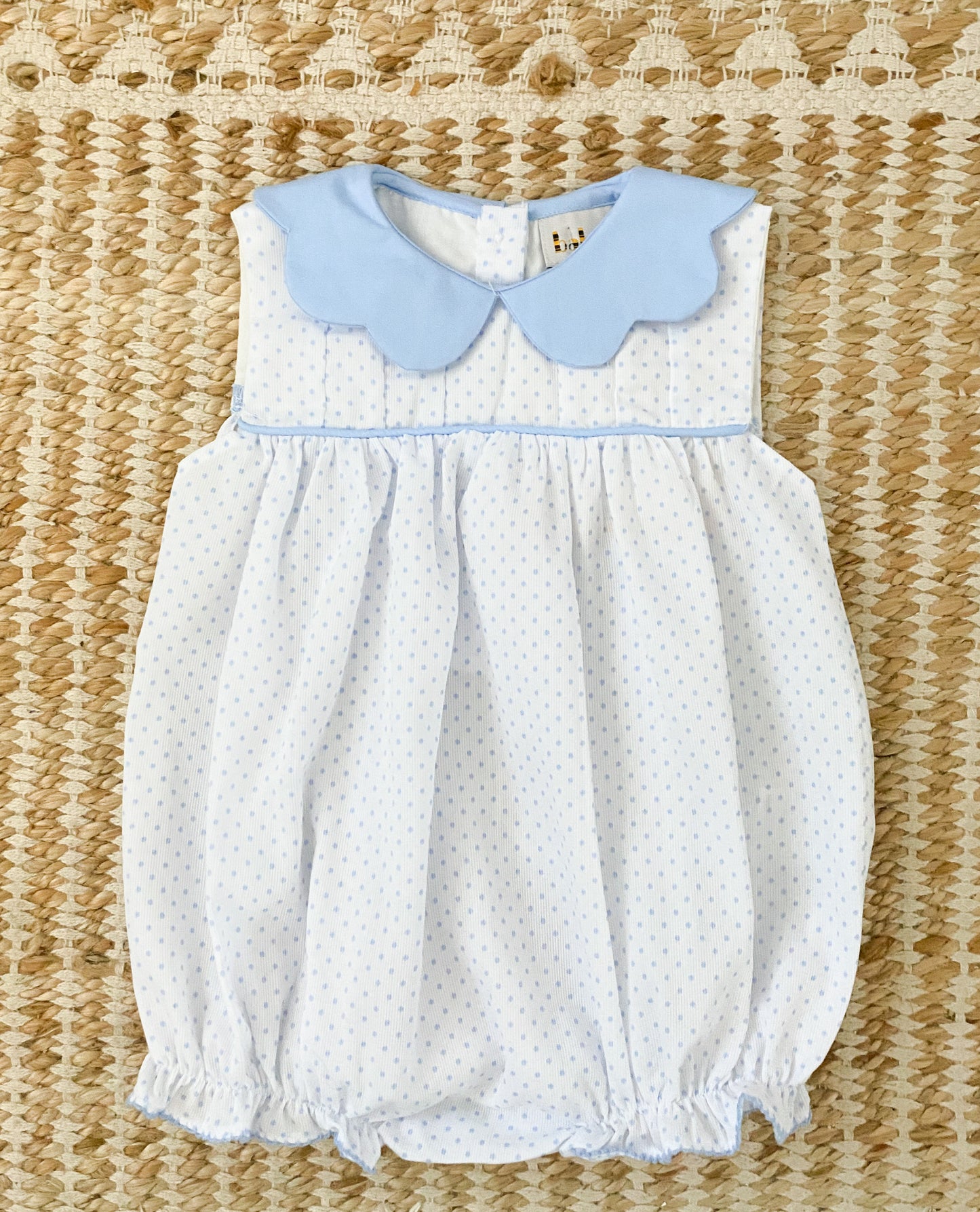 Blue Polka Dot Bubble 6M-3T