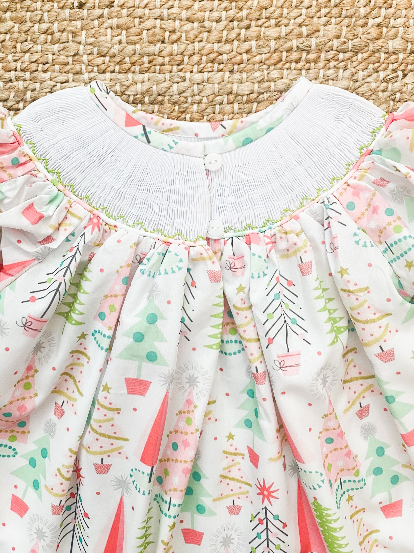 Christmas Tree Smock 12M-6T