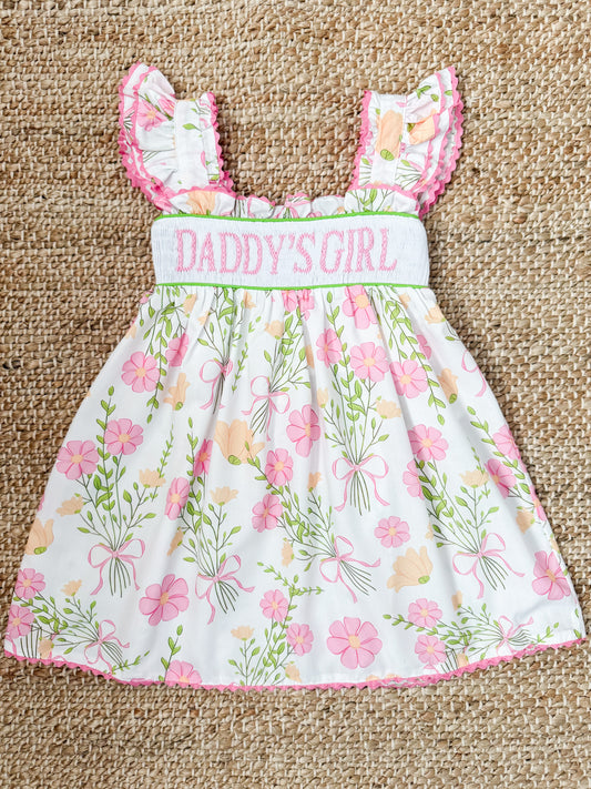 Daddy's Girl Hand Smocked Dress