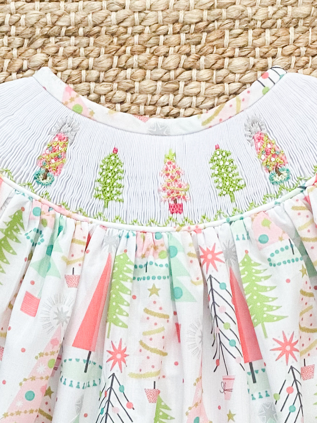 Christmas Tree Smock 12M-6T