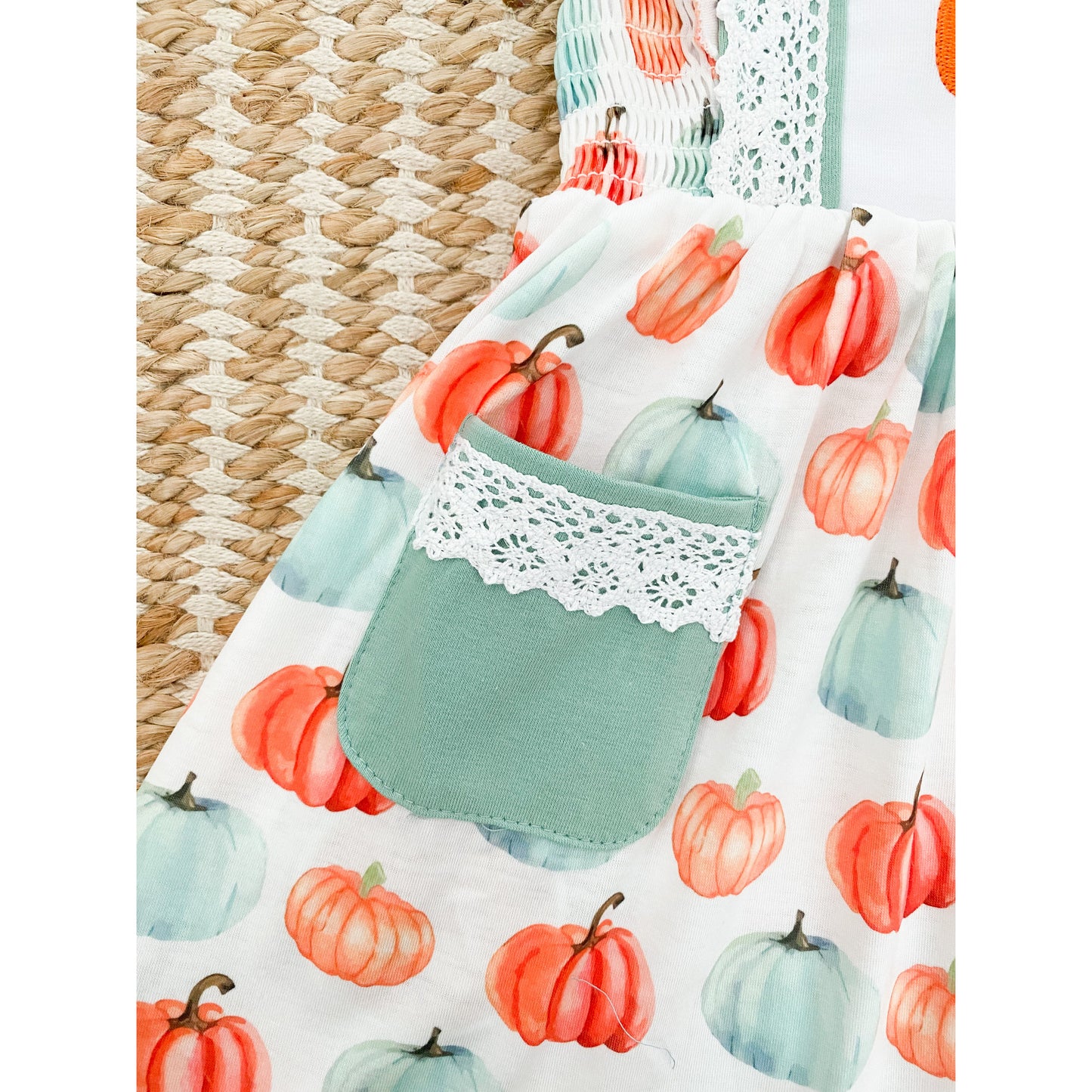 Pumpkins, Ruffles, and Lace Dress