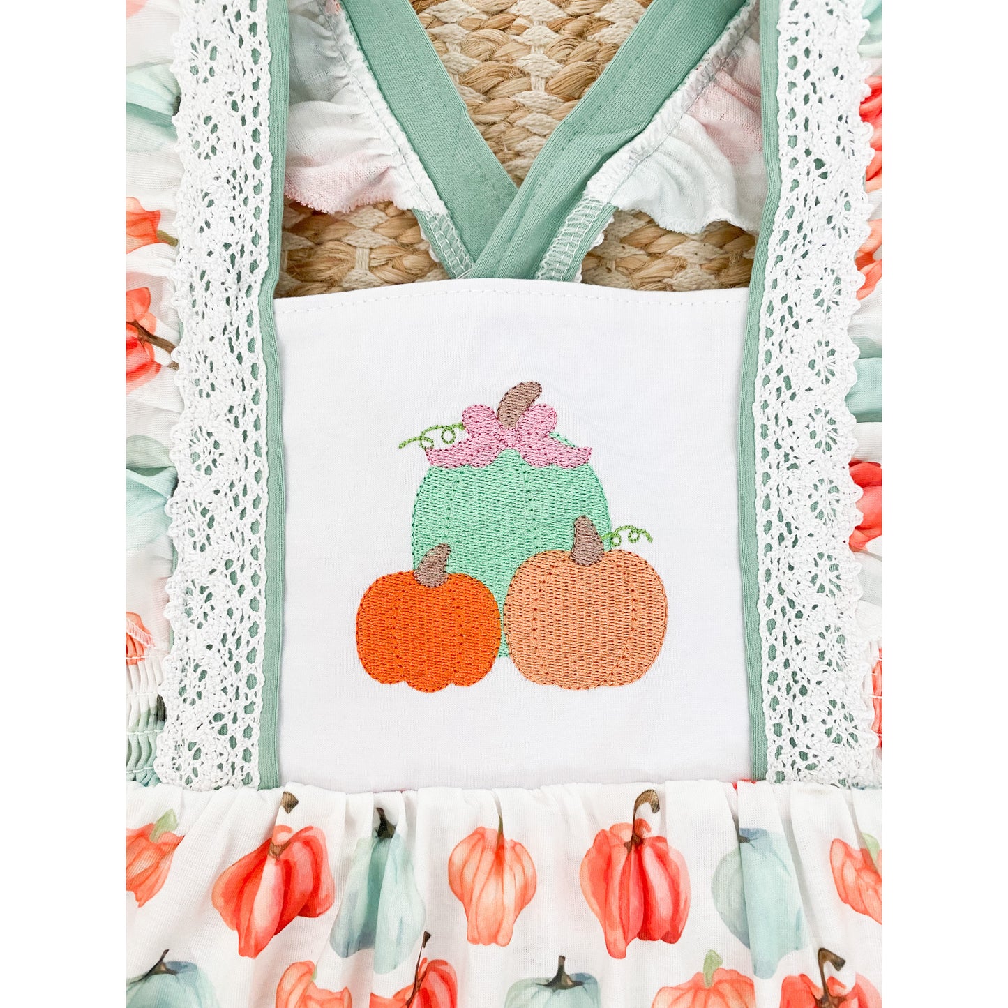 Pumpkins, Ruffles, and Lace Dress