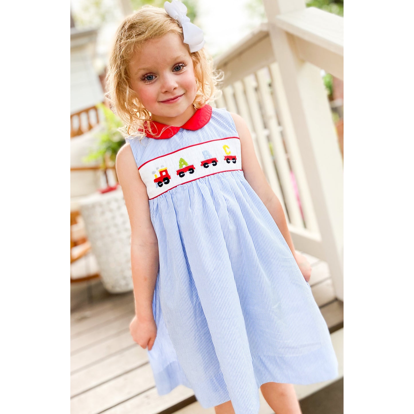 Back to School ABC Smocked Dress