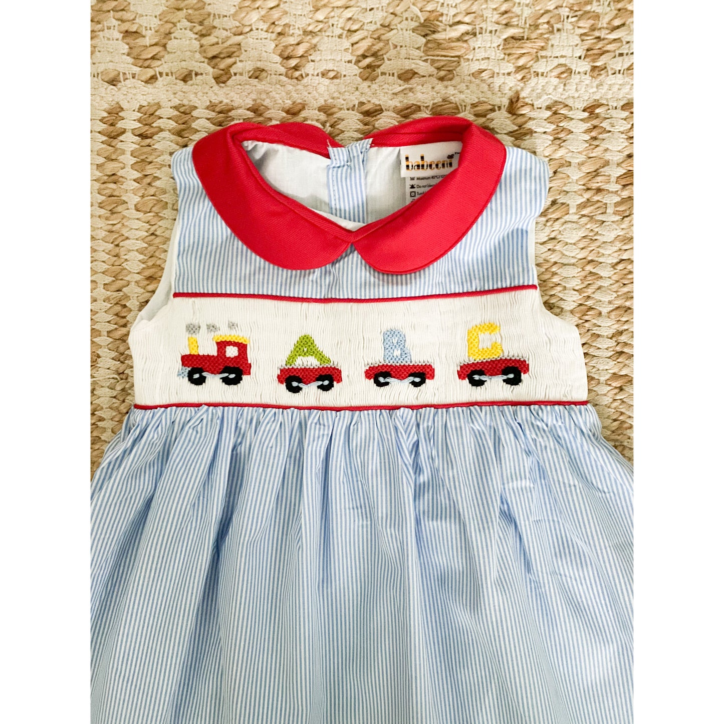 Back to School ABC Smocked Dress