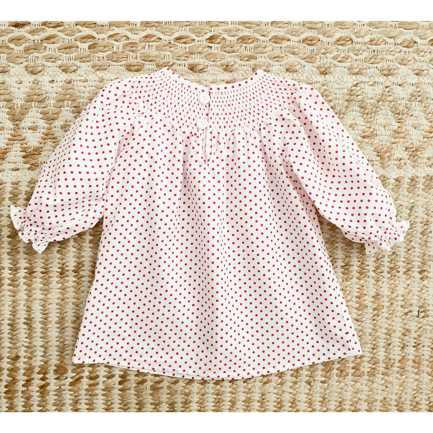 Christmas Tree Polka Dot Smock