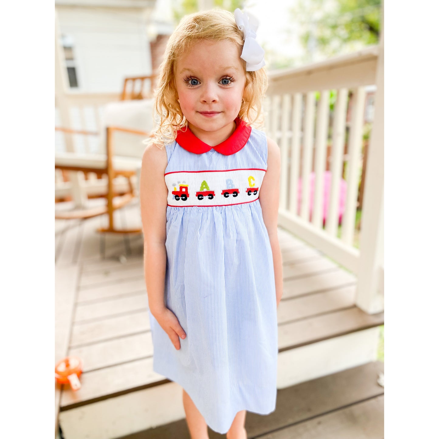 Back to School ABC Smocked Dress