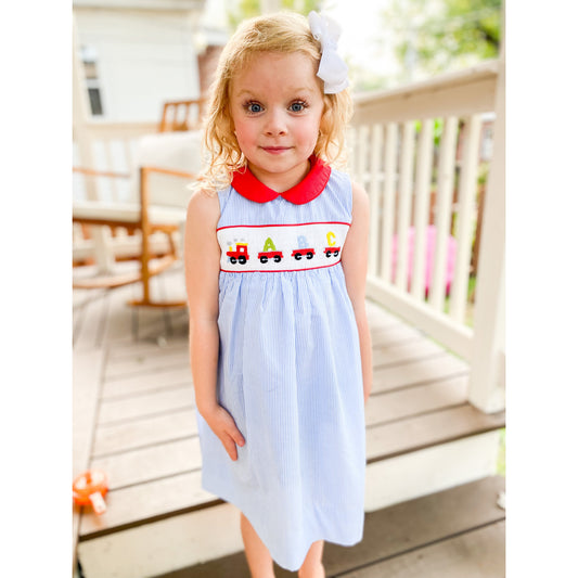 Back to School ABC Smocked Dress